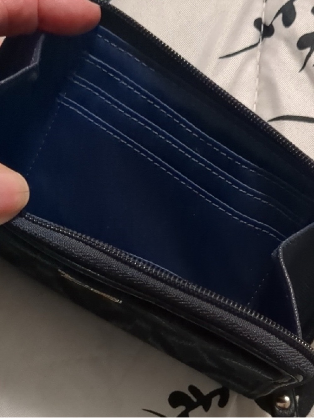 Coach denim blue Signature Canvas Wristlet Wallet - Picture 8 of 8